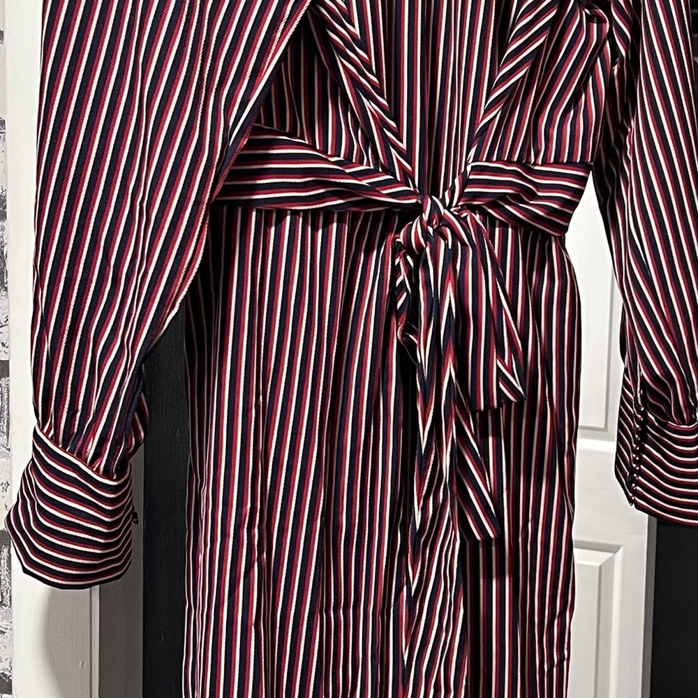 Striped Blue and Red Dress